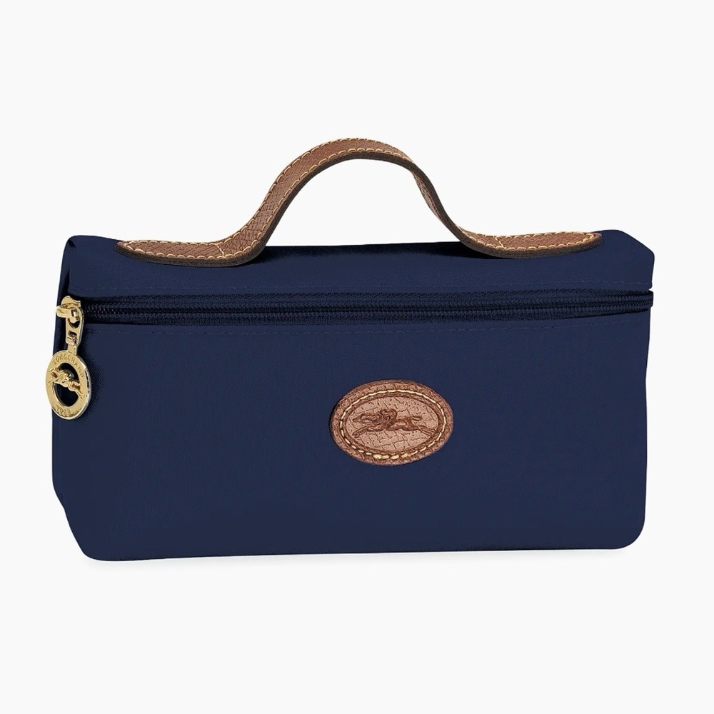Longchamp Le Pliage Cosmetic Case, Navy NWOT